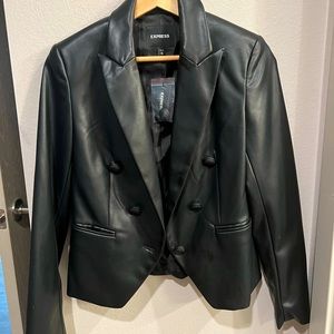 Express womens leather jacket